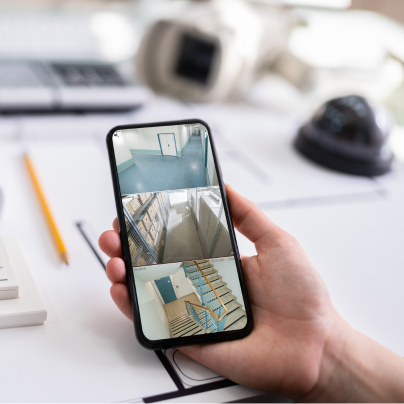 Colorado Springs security camera feed on cell phone